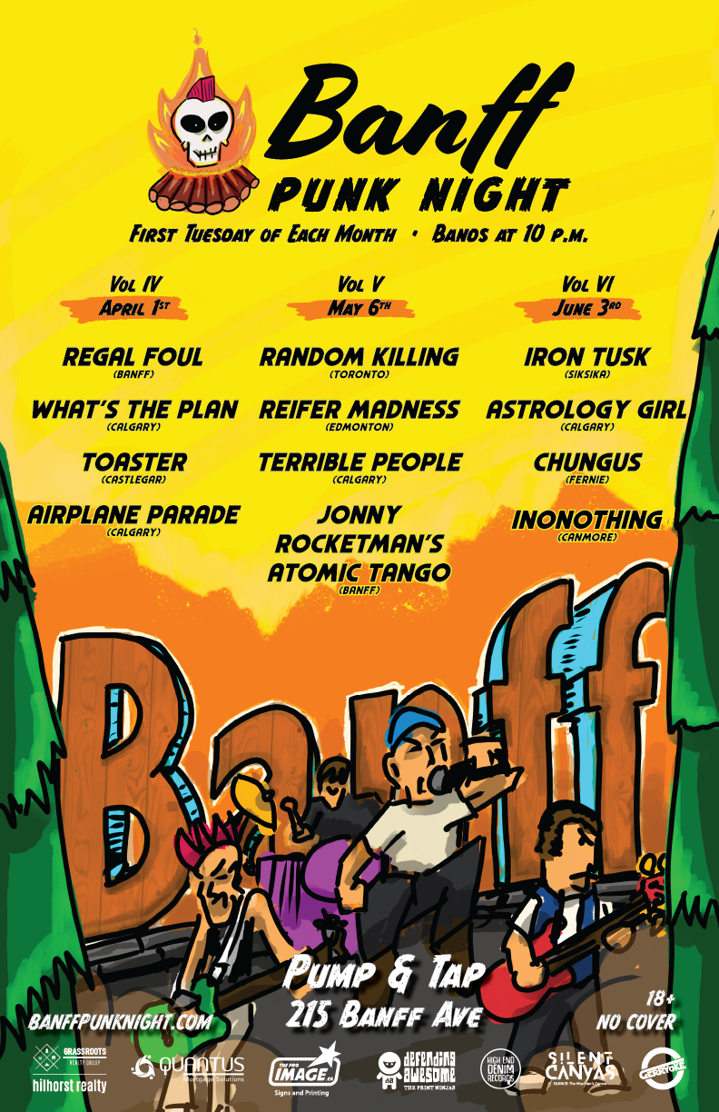 Banff Punk Night Vol. IV - May 12th @ Pump and Tap