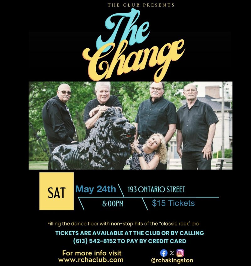 The Change @ The Club at the R.C.H.A. May 24 2025 - May 7th @ The Club at the R.C.H.A.