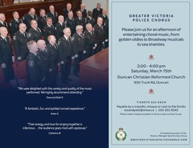 Greater Victoria Police Chorus - Jun 13th @ Duncan Christian Reformed Church