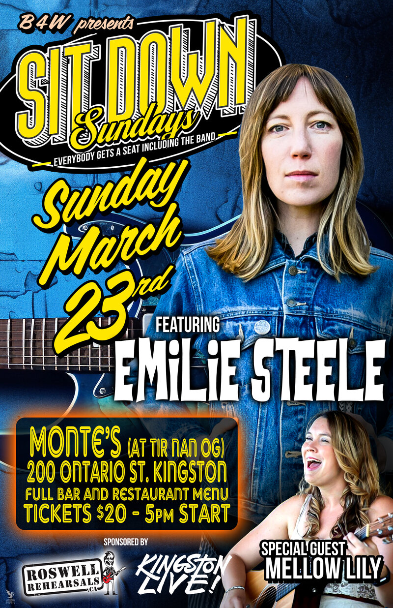 Sit Down Sundays: Emilie Steele, Mellow Lily @ Monte's - Mar 23, 2025