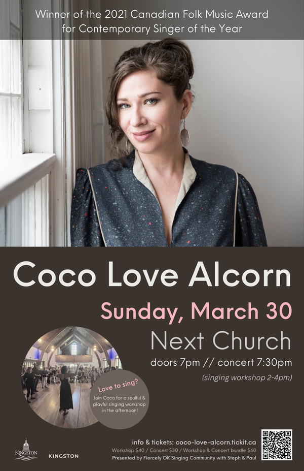 Singing workshop: Coco Love Alcorn @ Next Church Mar 30 2025 - May 7th @ Next Church
