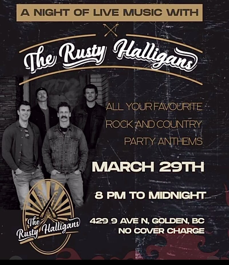 A Night of Live Music w/ The Rusty Halligans @ Rockwater Grill & Bar - Mar 29, 2025
