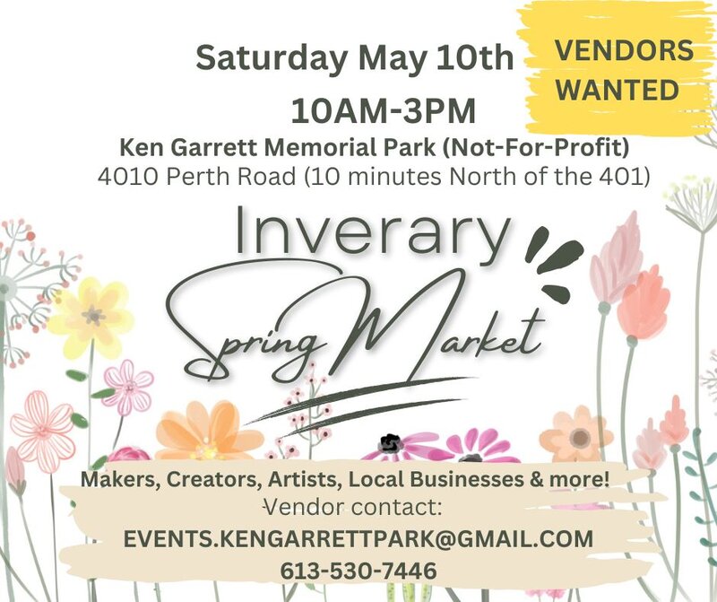 Inverary Spring Market @ Ken Garrett Memorial Park - May 10, 2025