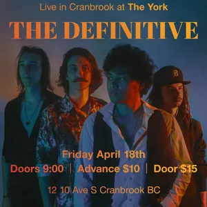 Live music with The Definitive - May 21st @ The York Country Cabaret