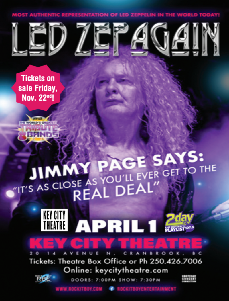 Led Zepagain - May 6th @ Key City Theatre