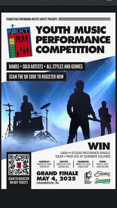 NEXT PLAY: Youth Music Performance Competition - May 9th @ Encore Brewing