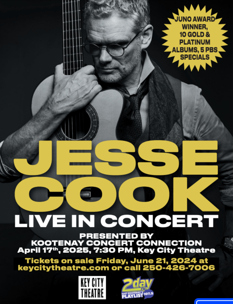 Jesse Cook - May 6th @ Key City Theatre
