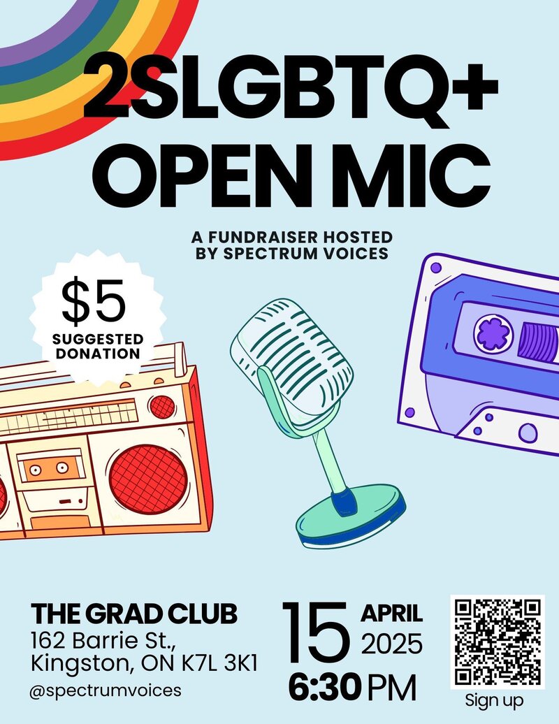 2SLGBTQ+ Open Mic @ The Grad Club - Apr 15, 2025