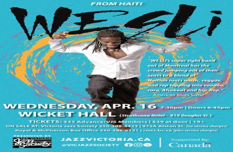 Victoria Jazz Society Presents: WESLI @ Wicket Hall, 919 Douglas Street - Apr 16, 2025