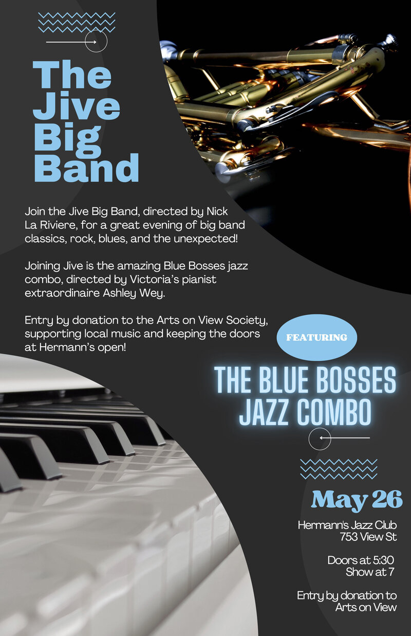 The Jive Big Band and The Blue Bosses - May 7th @ Hermann's Jazz Club