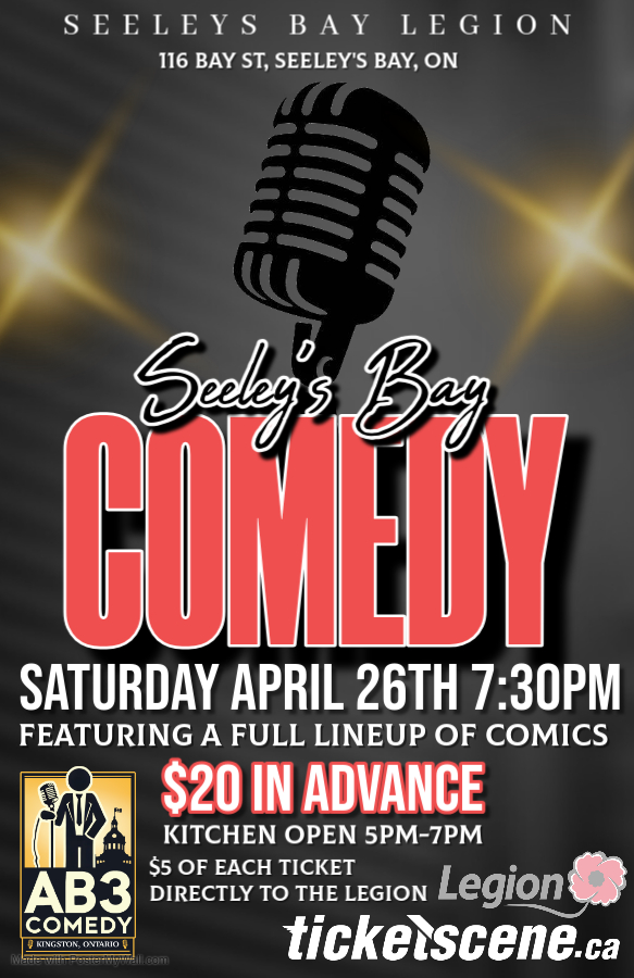 Comedy night in Seeley's Bay: Al Babcock @ Royal Canadian Legion Branch 491 - Apr 26, 2025