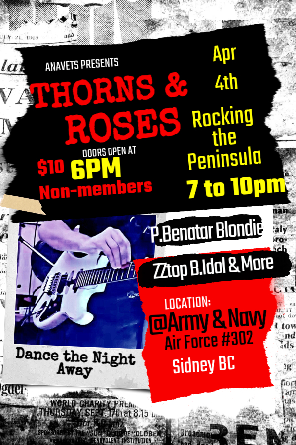 Thorns & Roses @ Anaf - May 6th @ ANAVETS Club 302