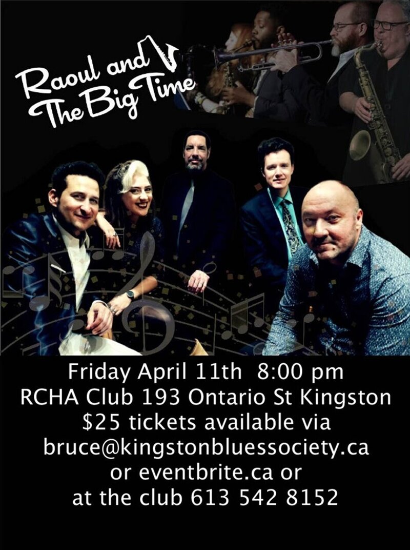 Raoul & The Big Time @ The Club at the R.C.H.A. Apr 11 2025 - May 7th @ The Club at the R.C.H.A.