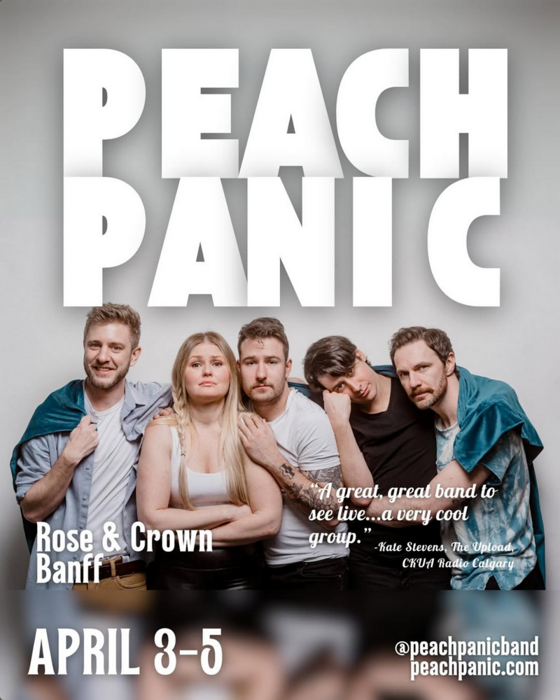 Peach Panic LIVE at The Rose! - May 14th @ The Rose and Crown (Banff)
