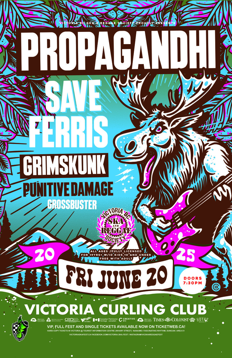 Victoria Ska & Reggae Fest Day Three: Propagandhi, Save Ferris, GrimSkunk, Punitive Damage, Grossbuster - May 6th @ Victoria Curling Club