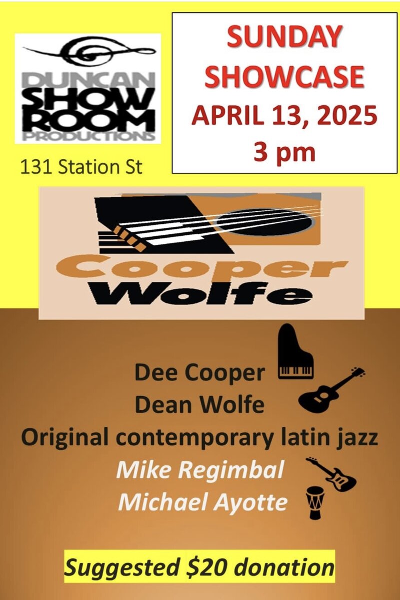 Duncan Sunday Showcase - Cooper Wolfe - May 6th @ Duncan Showroom