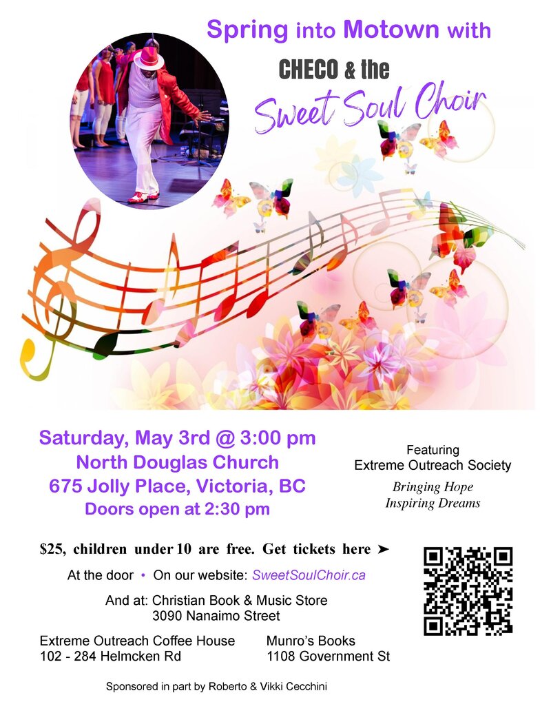 Spring into Motown with Checo & the Sweet Soul Choir @ North Douglas Church - May 03, 2025