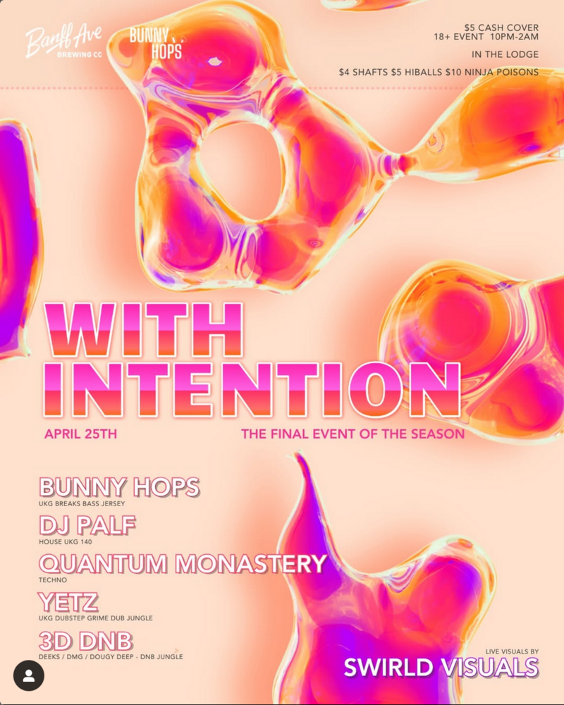 WITH INTENTION: Last of the Season @ Banff Ave Brewing Co. - Apr 25, 2025