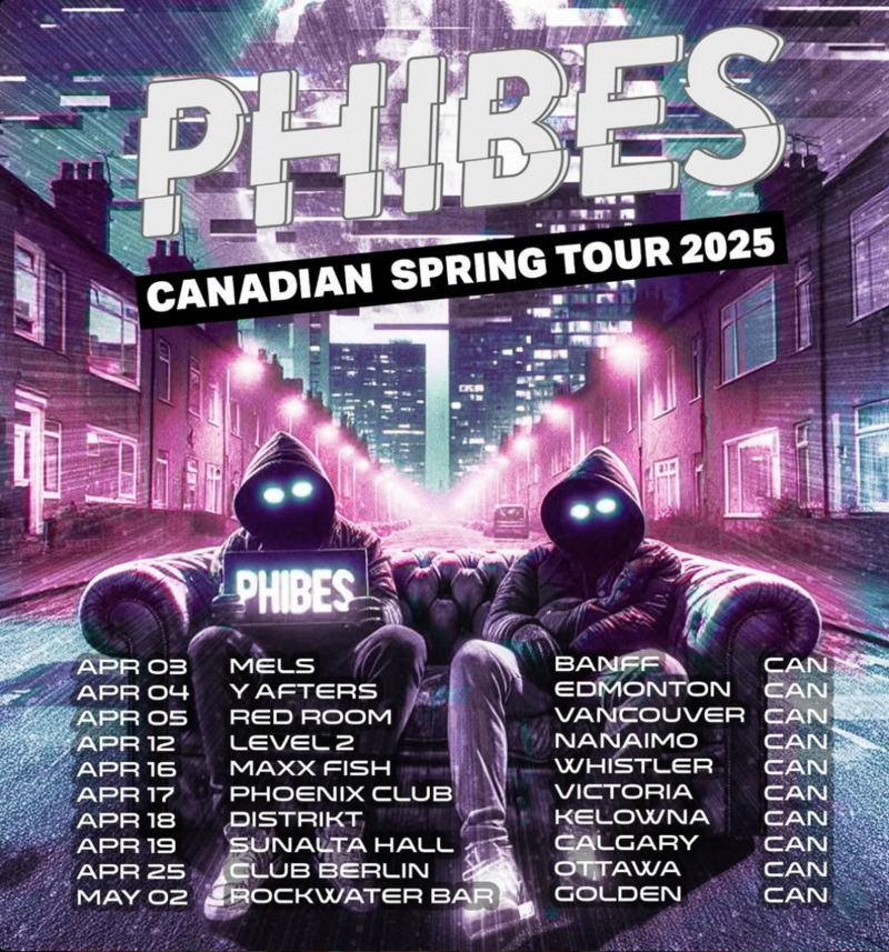 Phibes: Canadian Spring Tour 2025 - May 25th @ Rockwater Grill & Bar
