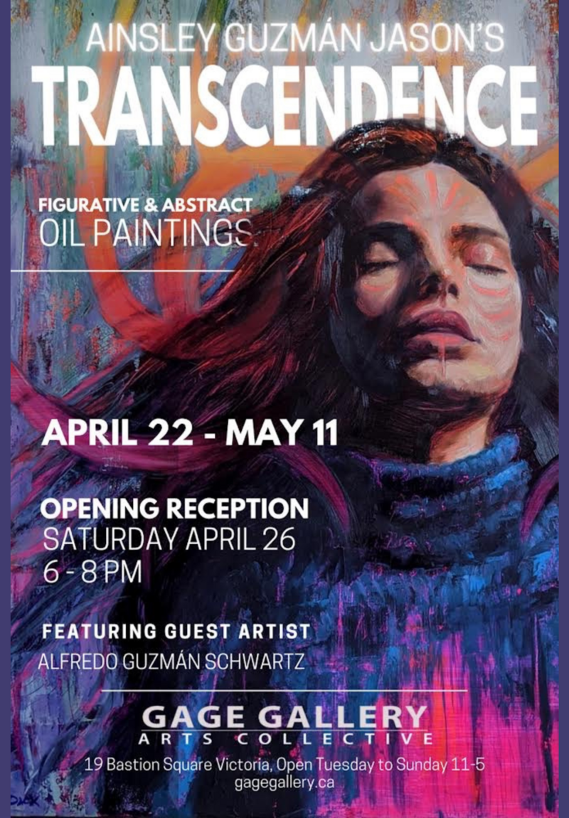 TRANSCENDENCE: Figurative & Abstract Oil Paintings: Ainsley Guzman Jason, Alfredo Guzman Schwartz @ Gage Gallery Arts Collective Apr 22 2025 - May 7th @ Gage Gallery Arts Collective