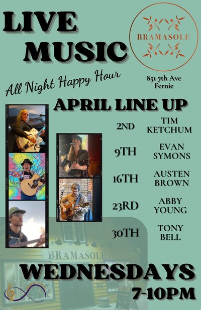 Live Music Wednesdays at Bramasole - Apr 30th @ Bramasole Restaurant