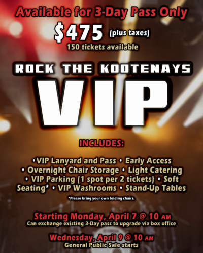 Rock the Kootenays 2025 - May 5th @ Western Financial Place