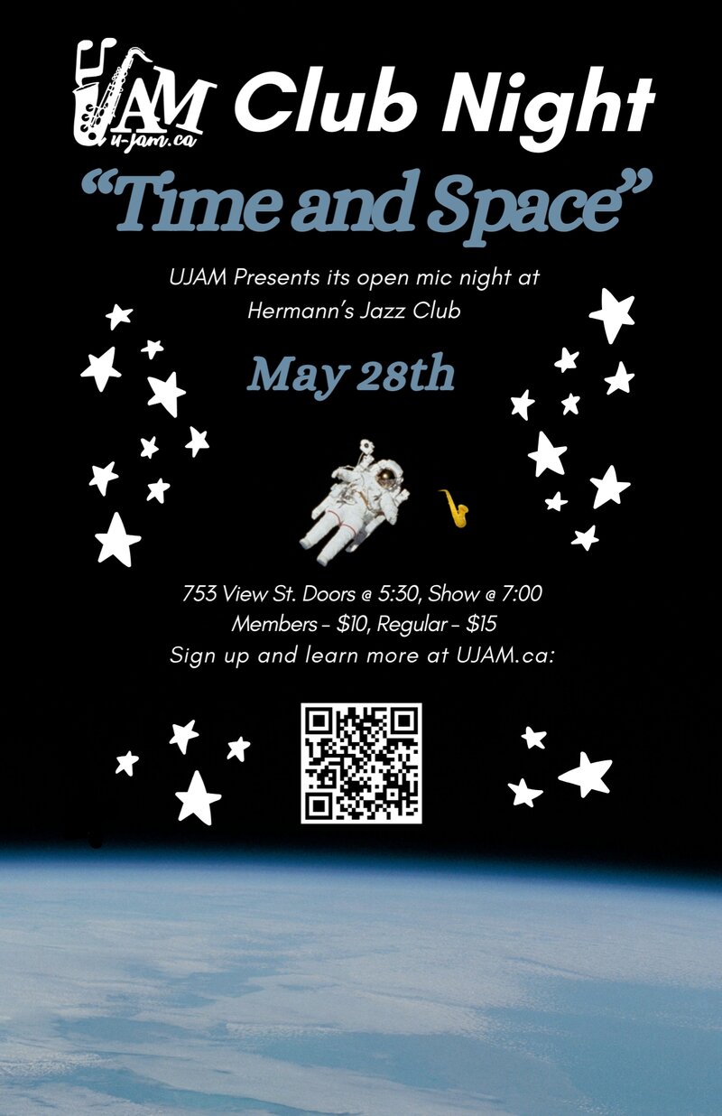UJAM Club Night | Time and Space - May 8th @ Hermann's Jazz Club