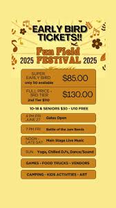 Fun Field Festival 2025 - Day 3 - May 6th @ Wardner Community Park