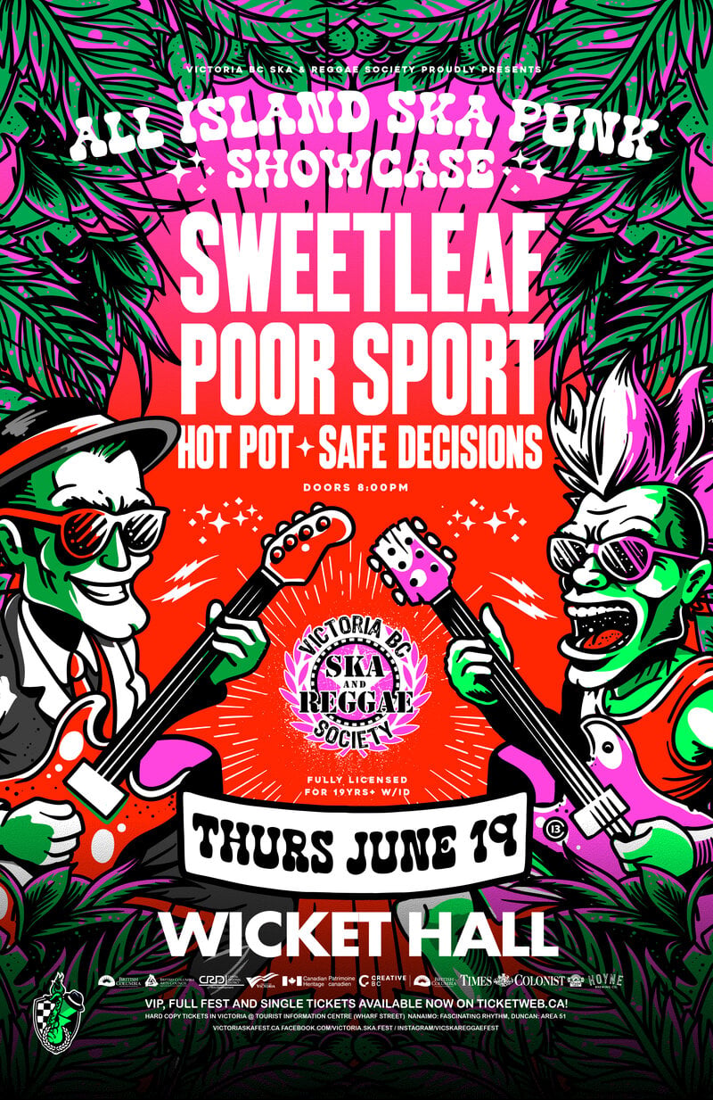 Victoria Ska & Reggae Fest Day Two: All Island Ska/Punk Showcase feat. SweetLeaf, poor sport, Safe Decisions, Hot Pot - May 5th @ Studio 919