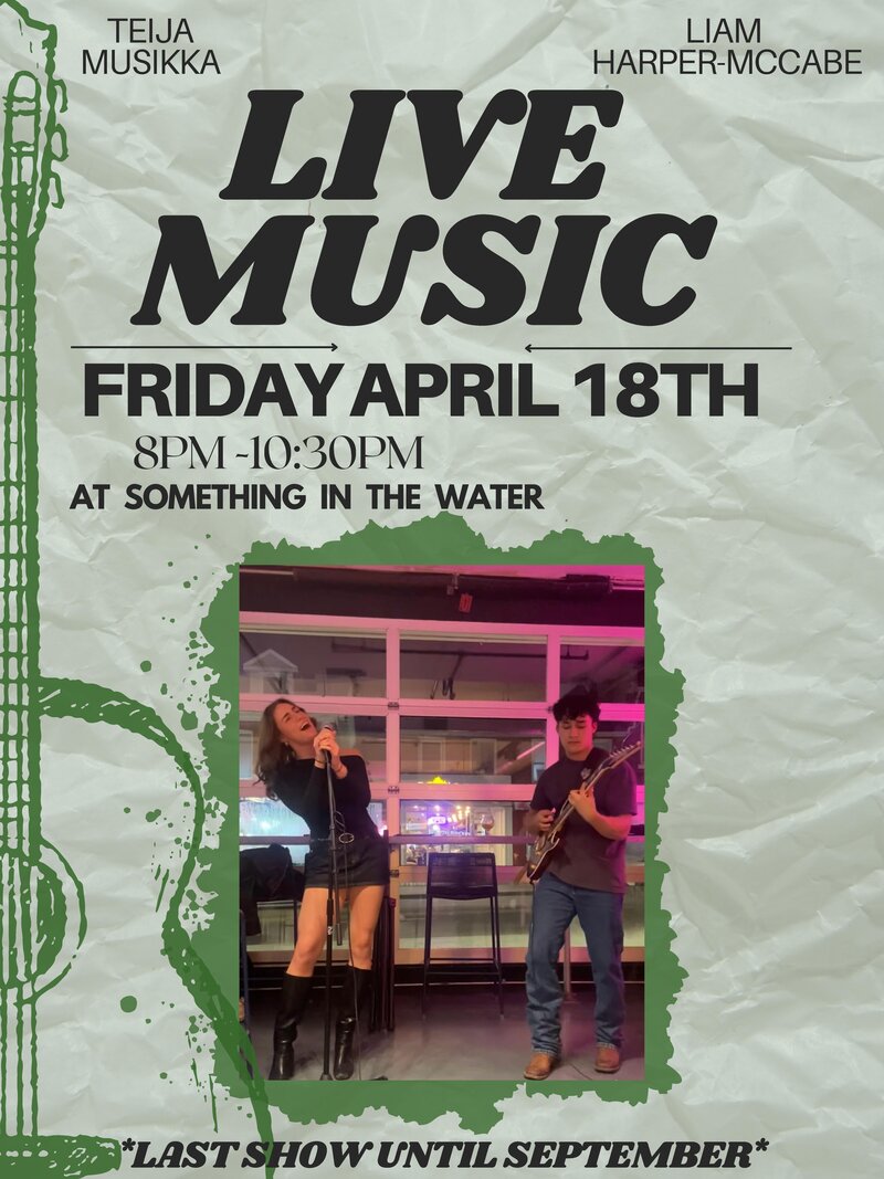 Live Music: Teija Musikka @ Something In The Water - Apr 18, 2025
