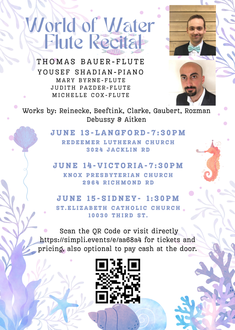World of Water Flute Recital - May 23rd @ Knox Presbyterian Church