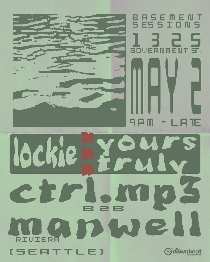 Yours Truly presents Basement Sessions Ft. ctrl.mp3 and Manwelll - May 6th @ The Downbeat 