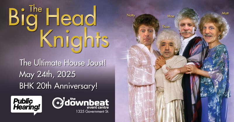 Public Hearing and The Downbeat present: Big Head Knights 20 year anniversary - May 6th @ The Downbeat 