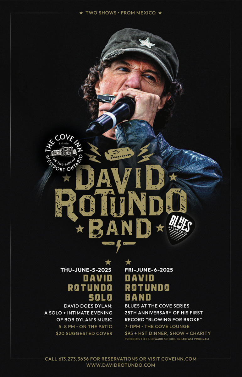 Blues at The Cove &ndash; David Rotundo Band - May 2nd @ The Cove Inn