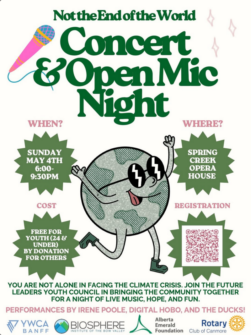Not the End of the World: Concert & Open Mic Night - Apr 30th @ Spring Creek Opera House