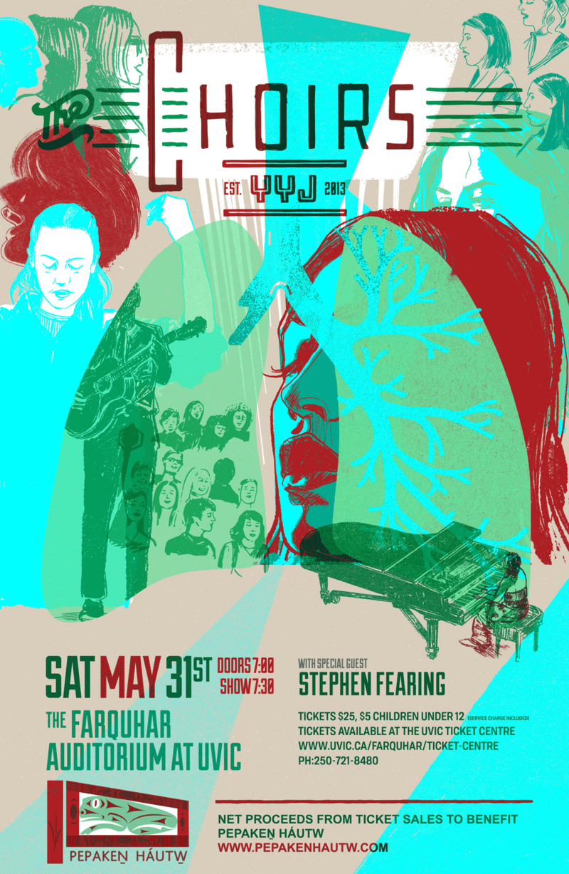 The Choirs YYJ Spring Concert with Stephen Fearing - May 1st @ The Farquhar at UVic