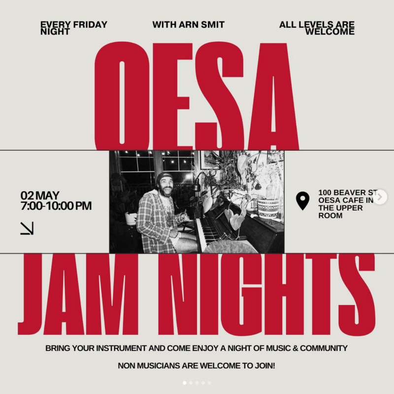 OESA Jam Nights - May 12th @ OESA Cafe