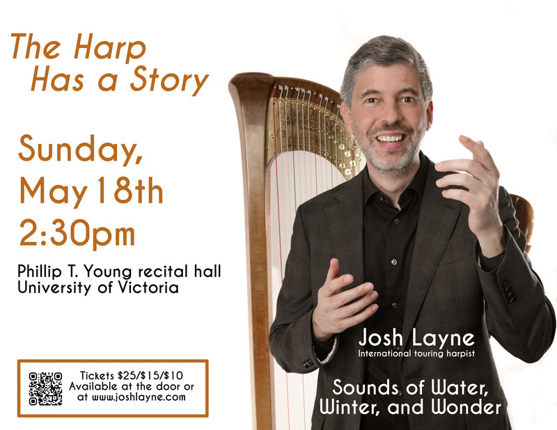 The Harp Has a Story - Sounds of Water, Winter, and Wonder - May 6th @ Phillip T. Young Recital Hall (Uvic)