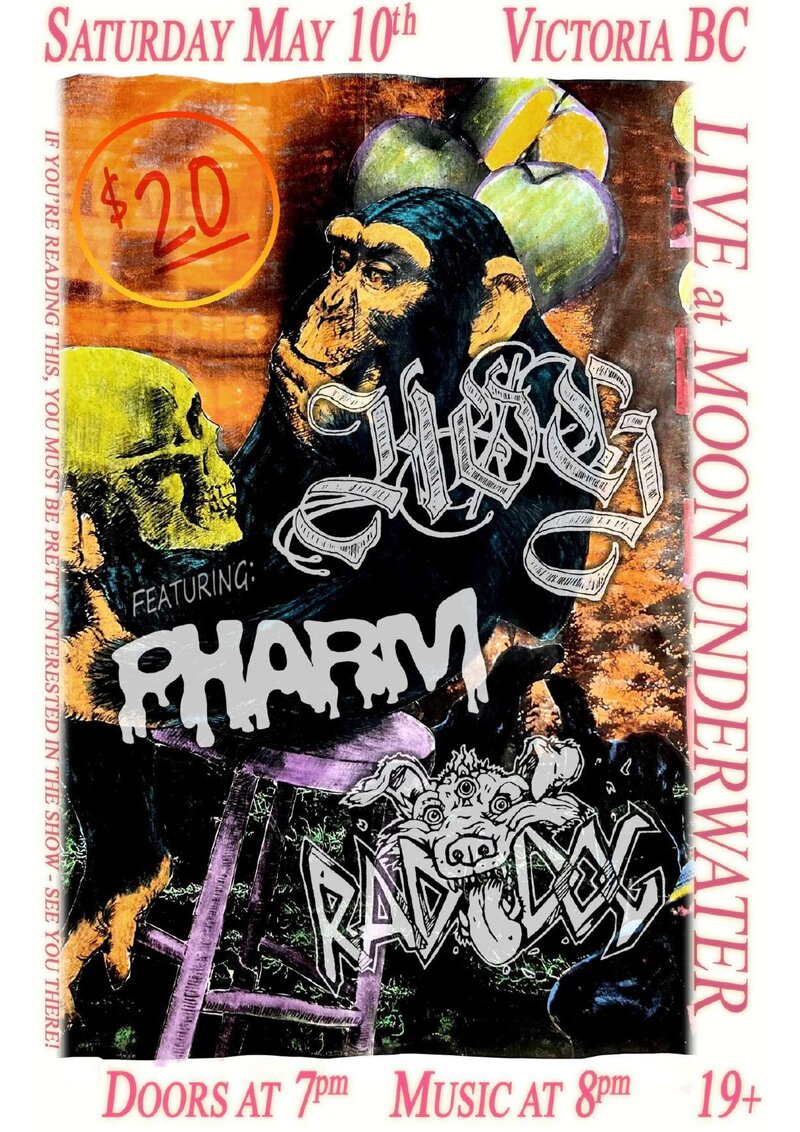 HOG Live @ with PHARM and RADDOG! The Moon Underwater - May 13th @ Brass Monkey Taproom