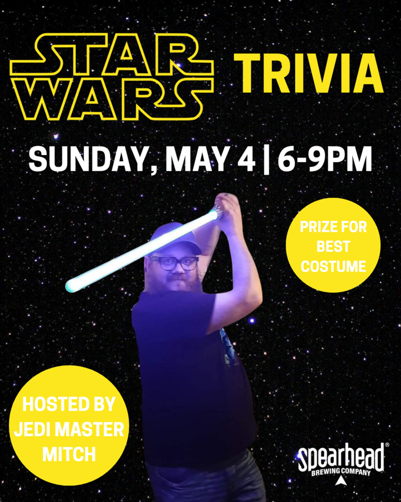 Star Wars Trivia - Jul 19th @ Spearhead Brewery