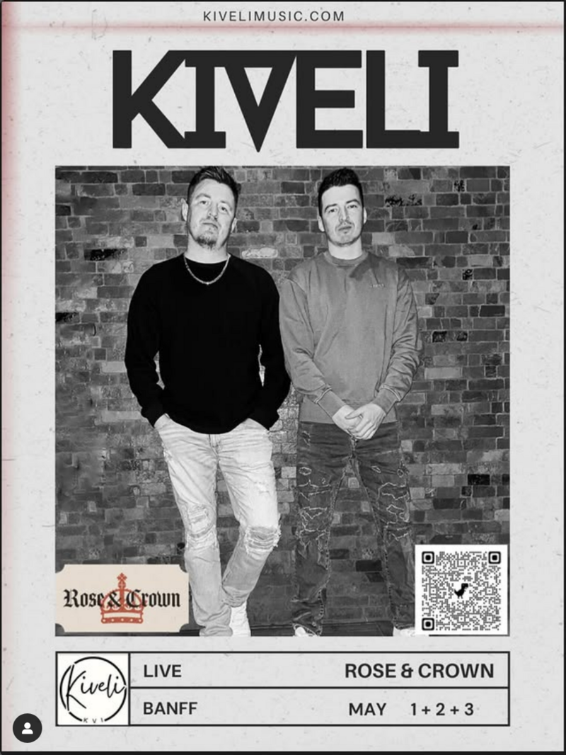 Kiveli LIVE at The Rose! - May 25th @ The Rose and Crown (Banff)