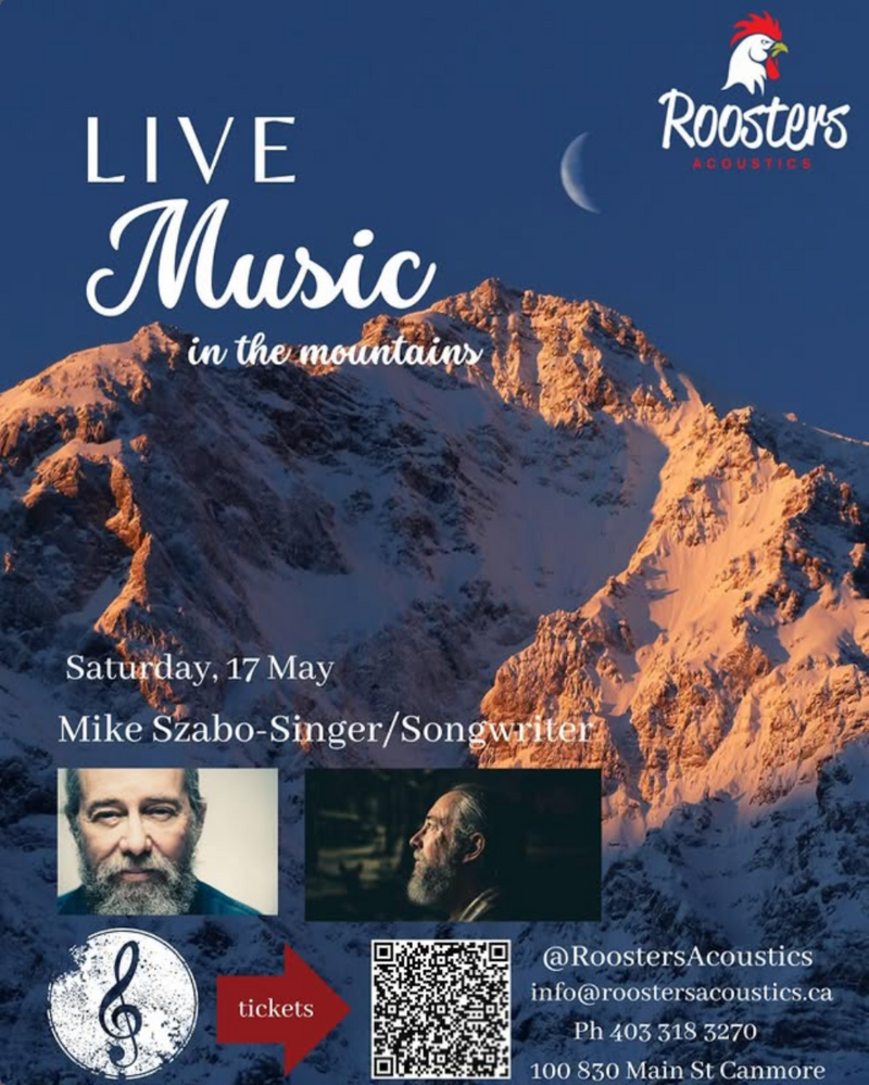 Music in the Mountains with Mike Szabo - May 1st @ Roosters Acoustics