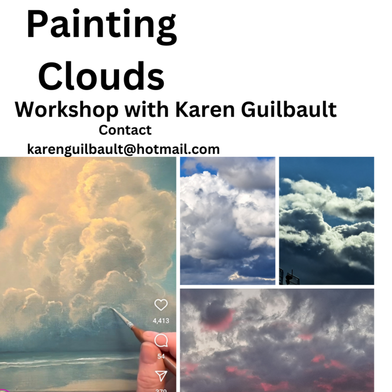 Cloud Painting Workshop in Acrylic - May 17th @ Gage Gallery Arts Collective