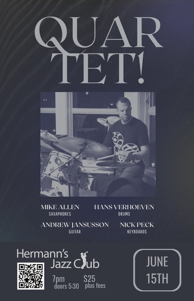 QUARTET! - May 7th @ Hermann's Jazz Club