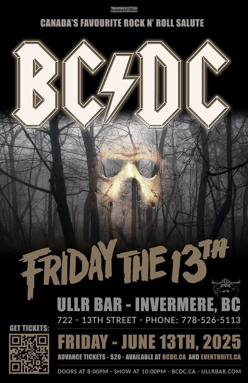 BC/DC at ULLR Bar, Invermere - May 6th @ Ullr Bar