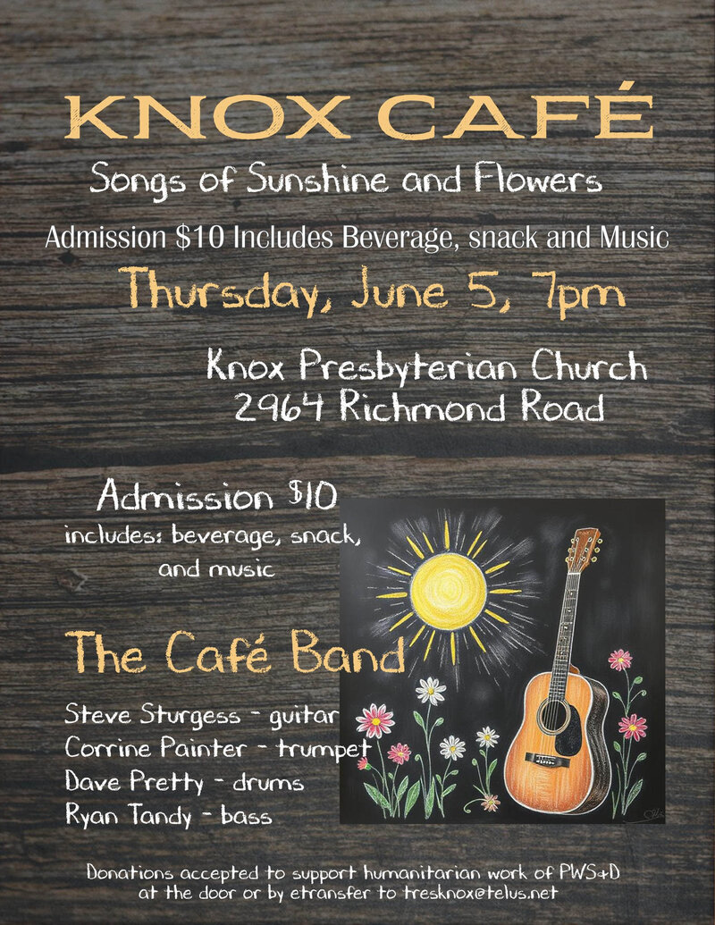 Songs of Sunshine and Flowers - May 7th @ Knox Presbyterian Church Hall
