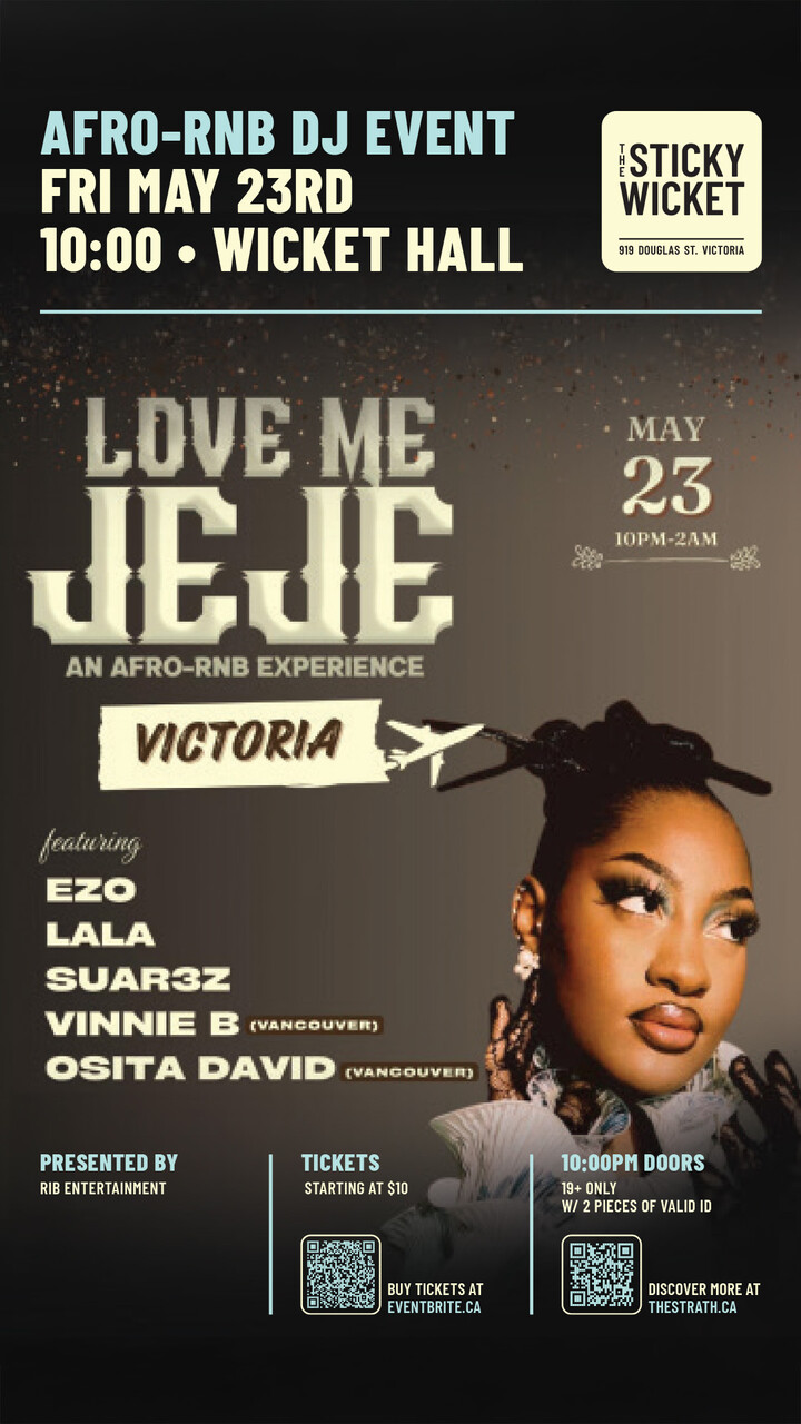 LOVE ME JEJE: AN AFRO-RNB EXPERIENCE VICTORIA - Jun 5th @ Studio 919