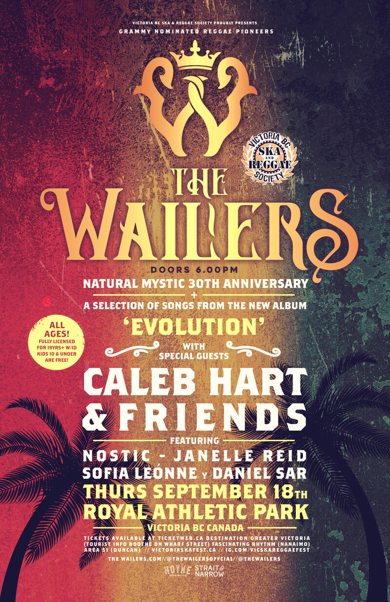 The Wailers Natural Mystic 30th Anniversary Tour - May 6th @ Royal Athletic Park