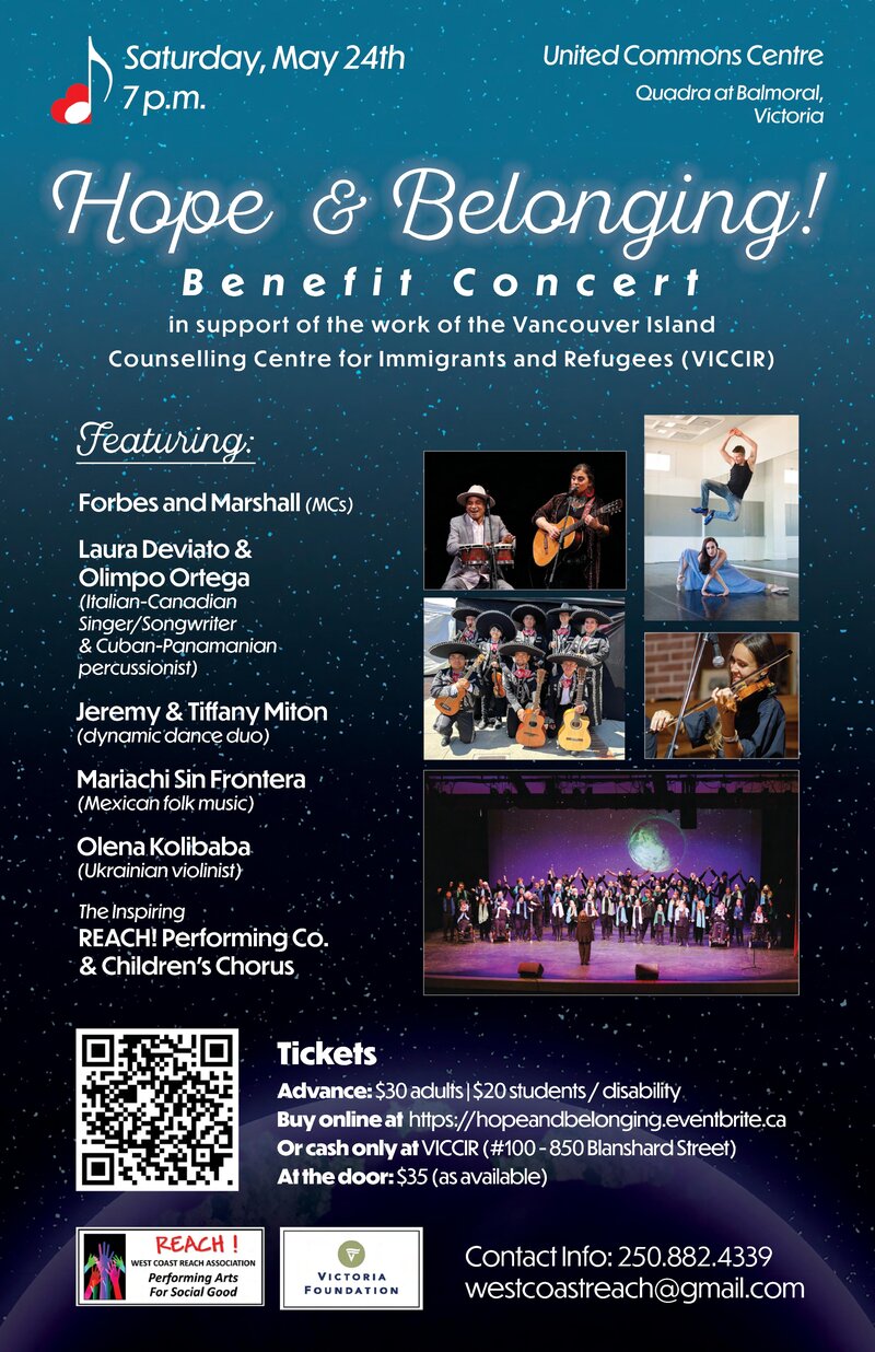 Hope & Belonging Benefit Concert - May 6th @ United Commons (First Metropolitan United Church)