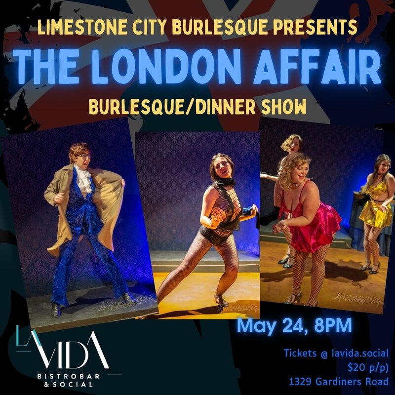 The London Affair - Burlesque - Jun 5th @ La Vida Bistrobar and Social